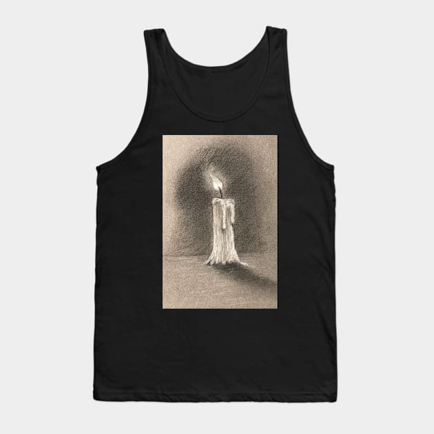 Burning Candle Tank Top by artdesrapides